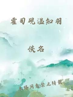 霍司砚温知羽